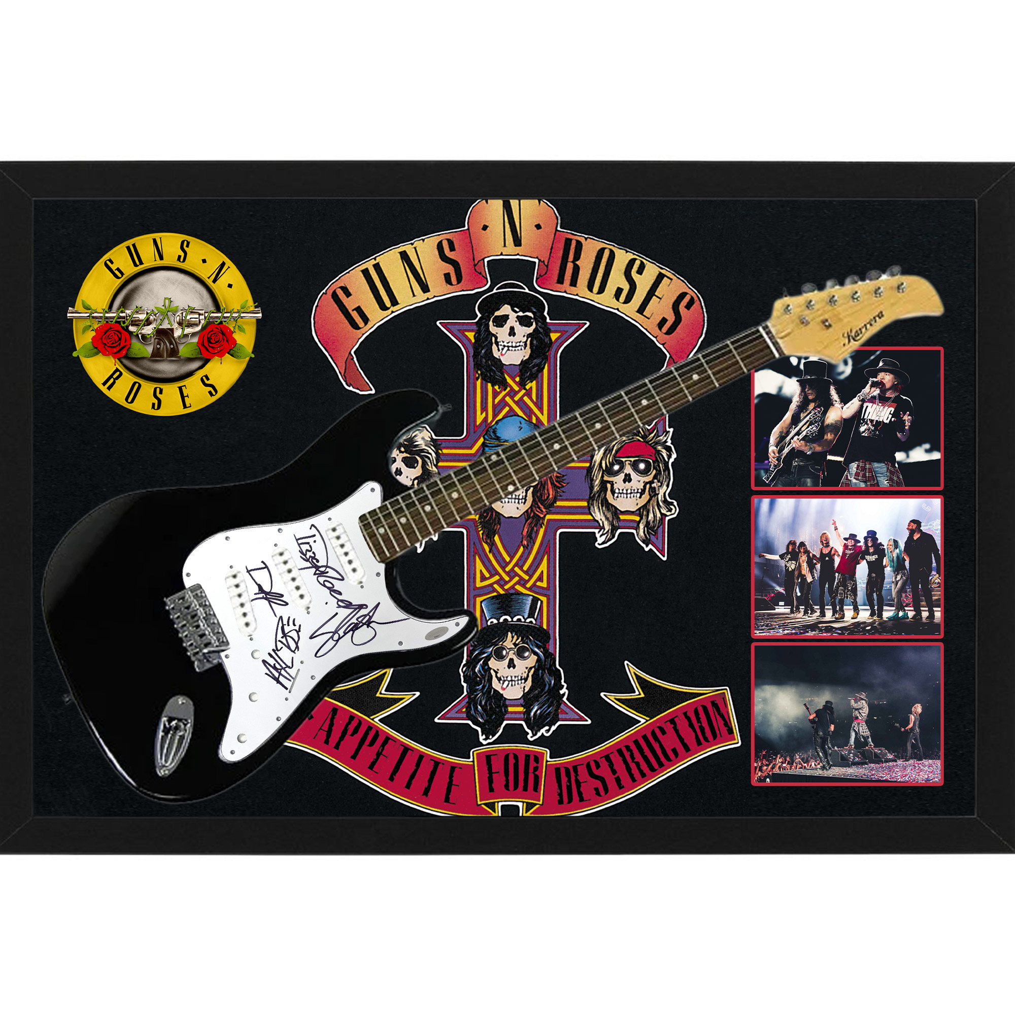 Music – Guns N’ Roses Hand Signed & Framed Full size ...