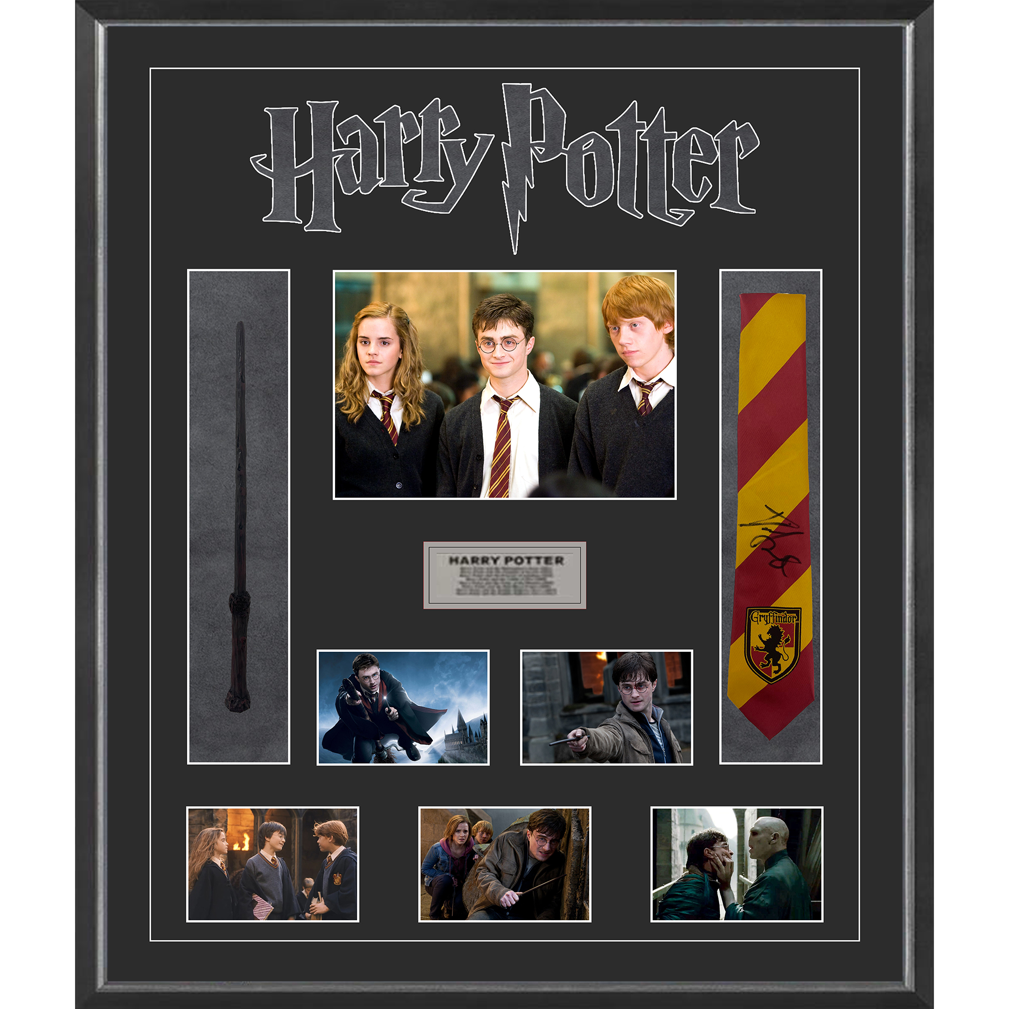 Harry Potter – Daniel Radcliffe Signed & Framed Neck Tie Di...
