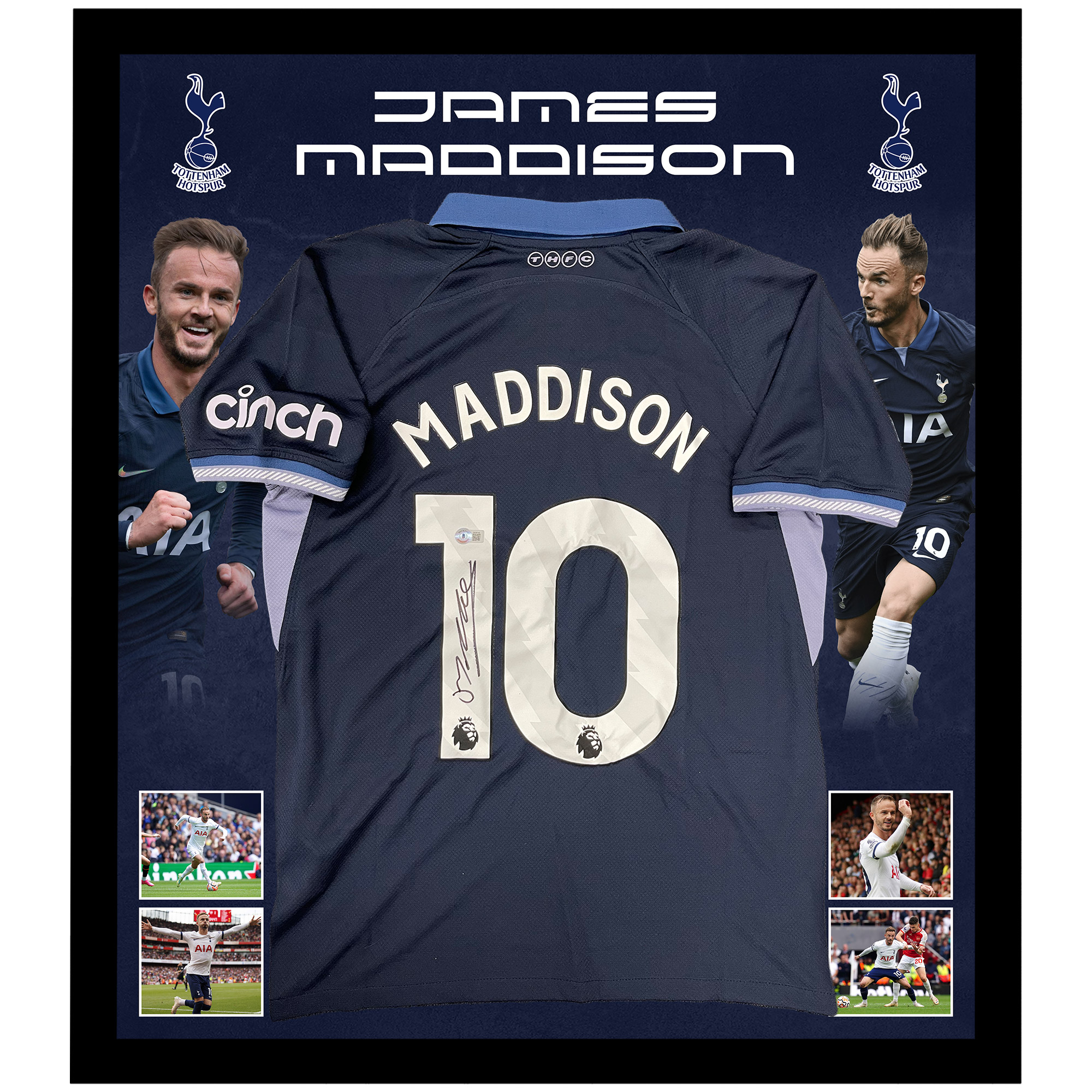 Soccer – James Maddison Signed & Framed Tottenham Jersey (Becke...