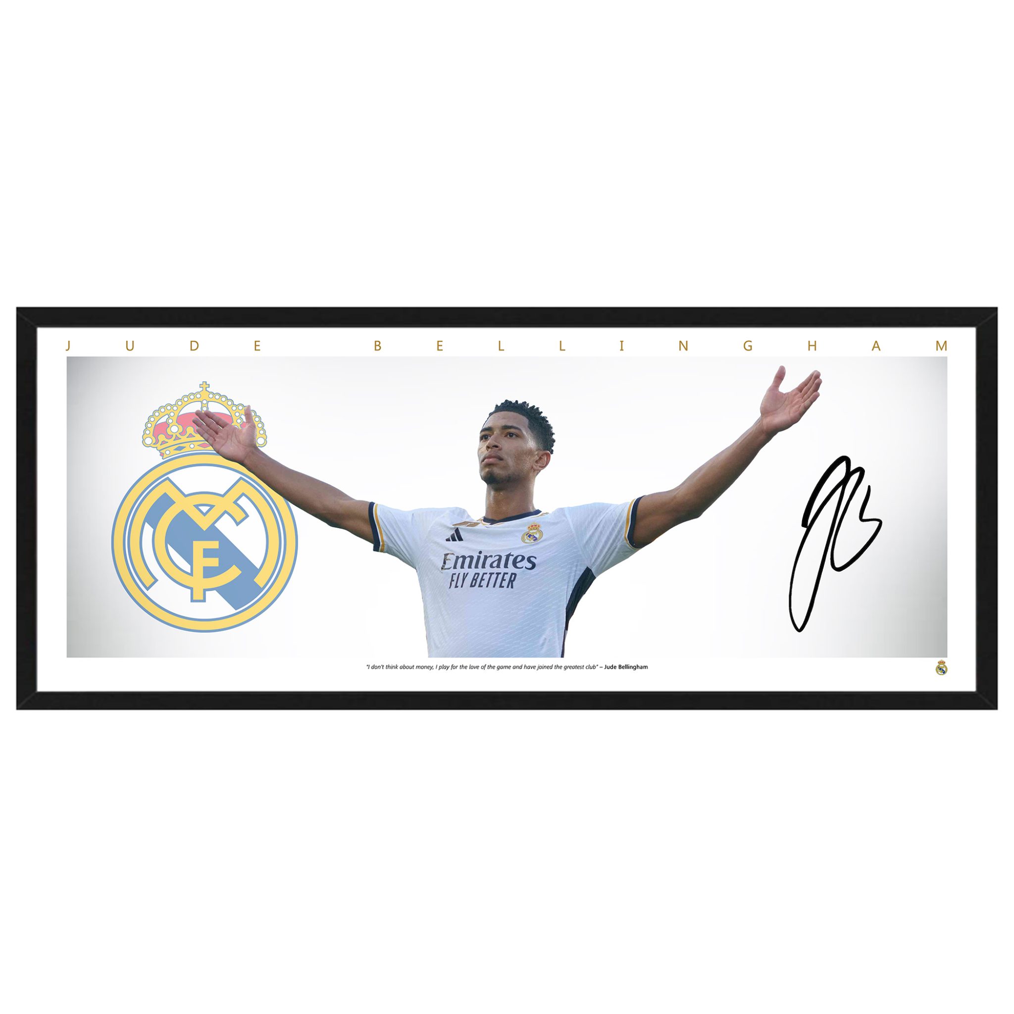 Jude Bellingham Real Madrid Mini Wings Framed Print Taylormade