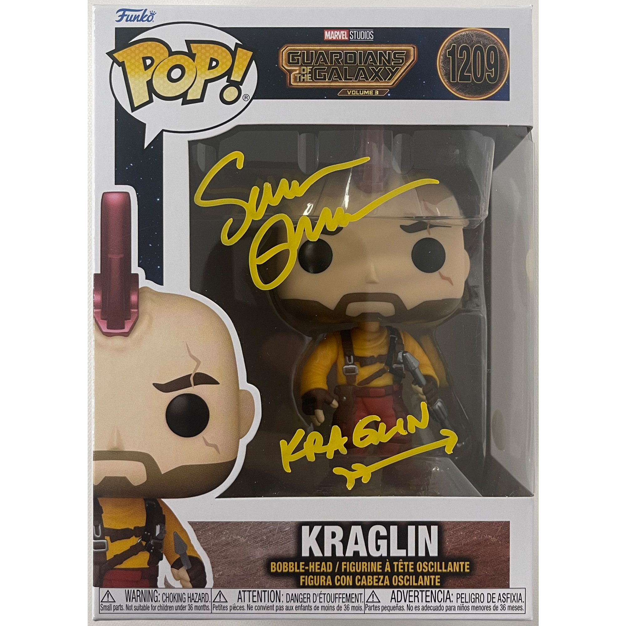 Sean Gunn Signed “Guardians of the Galaxy” Kraglin #1209 F...