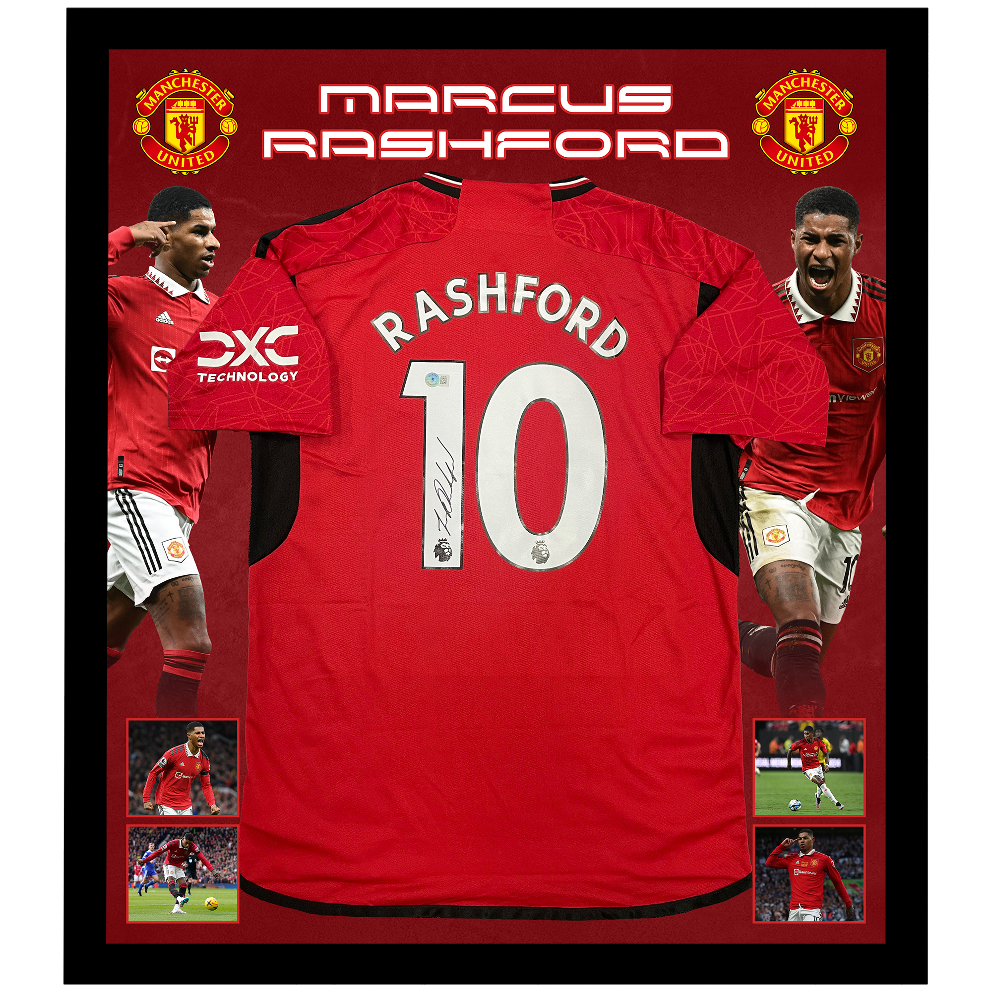 Soccer – Marcus Rashford Signed & Framed Manchester United Jers...
