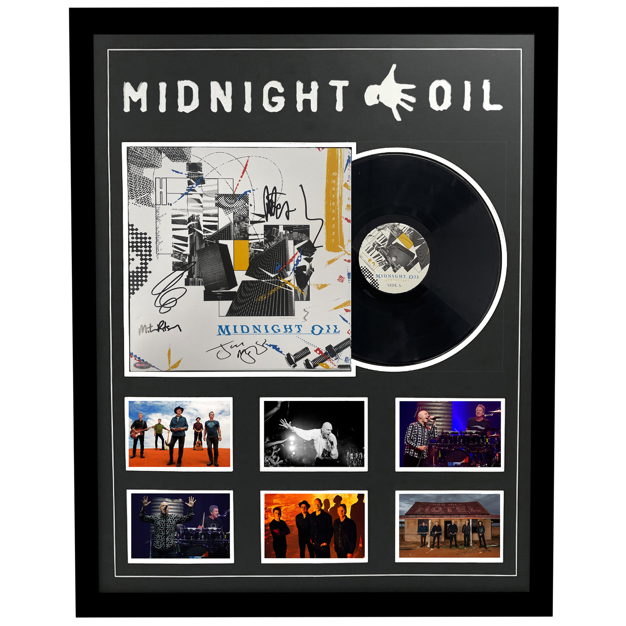 Music – Midnight Oil – 10 to 1 Signed & Framed Vinyl ...