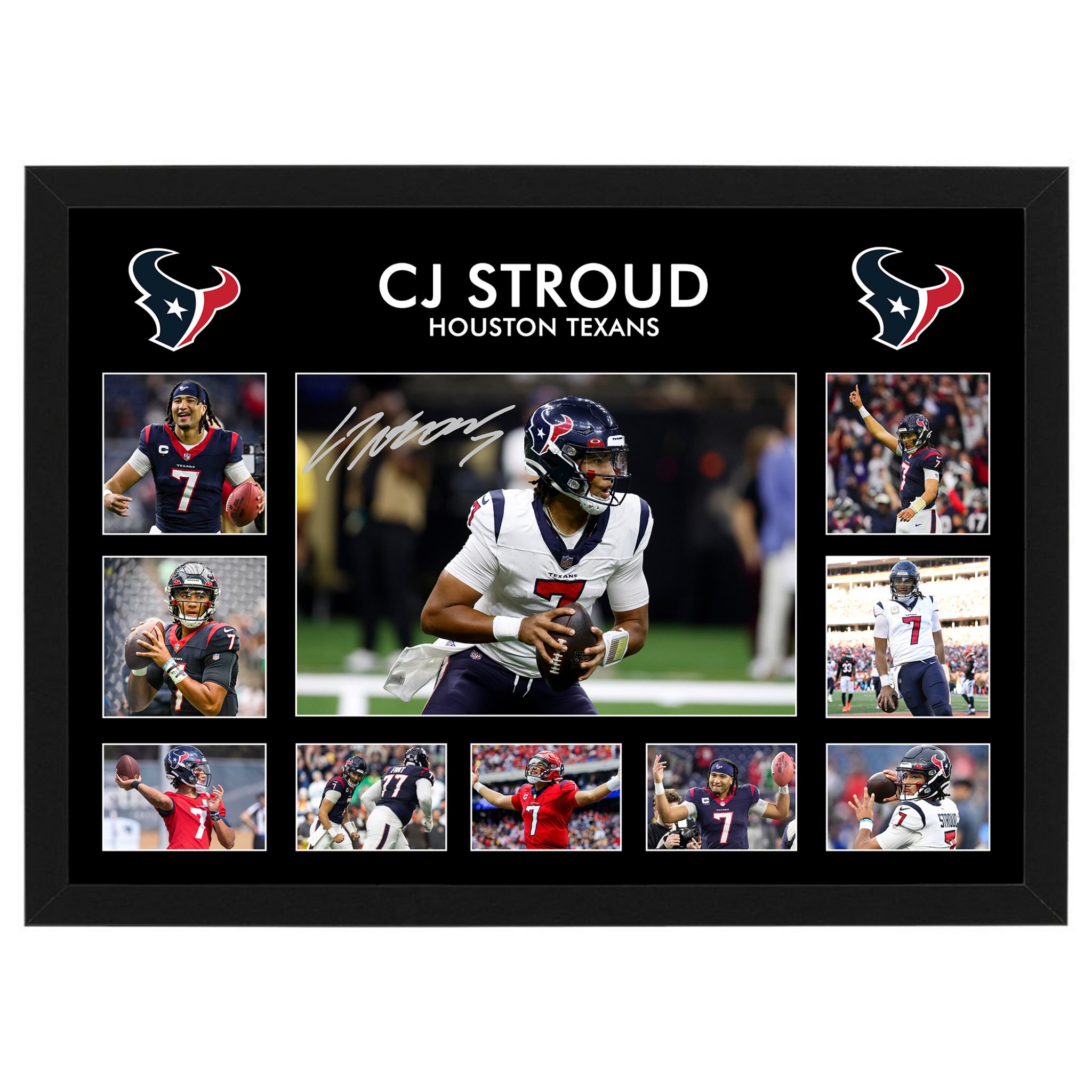 NFL - CJ STROUD Houston Texans Framed Large Photo Collage | Taylormade ...