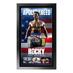 Carl Weathers - Signed & Framed Rocky Apollo Creed Boxing Glove