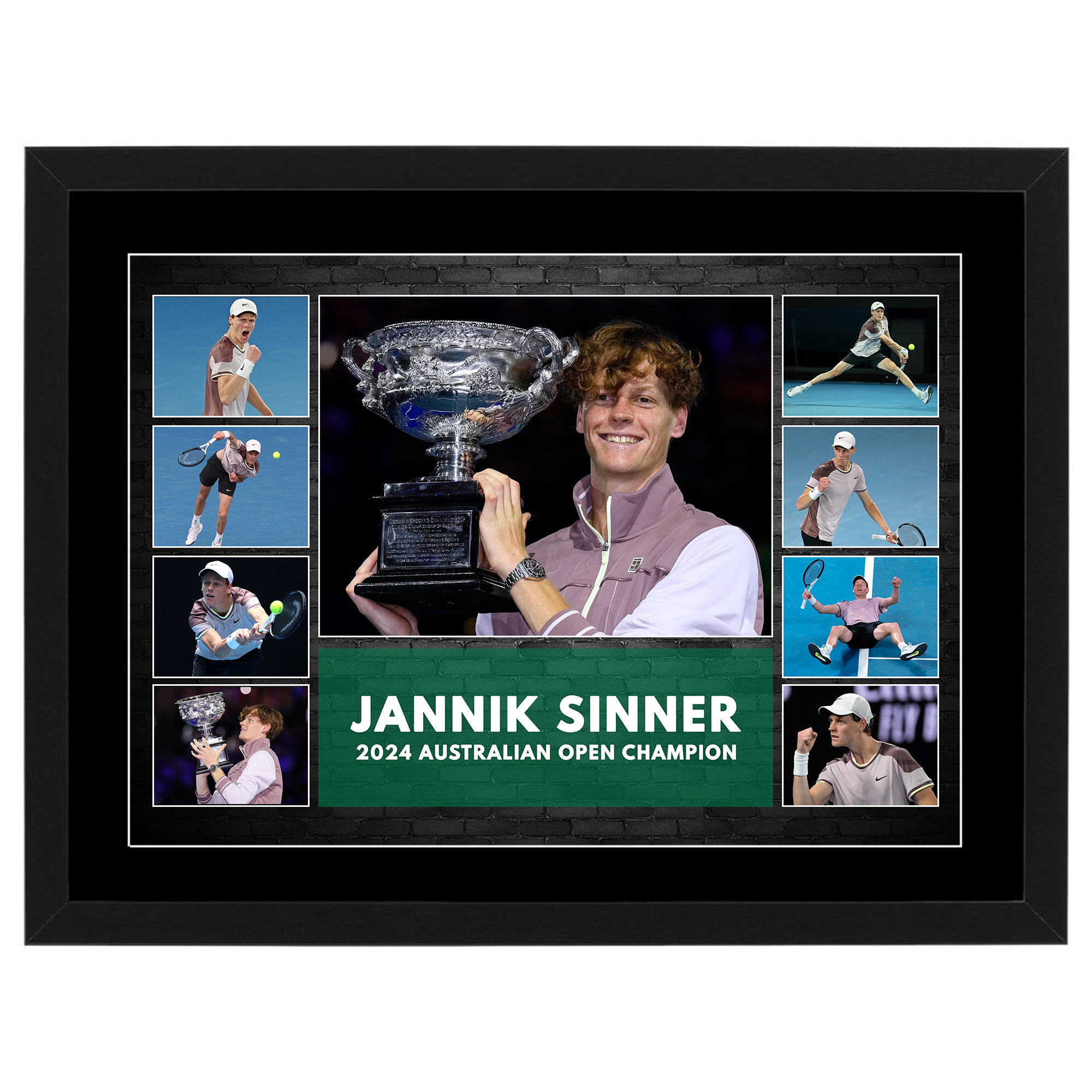 Tennis – Jannik Sinner 2024 Australian Open Champion Framed Pre ...