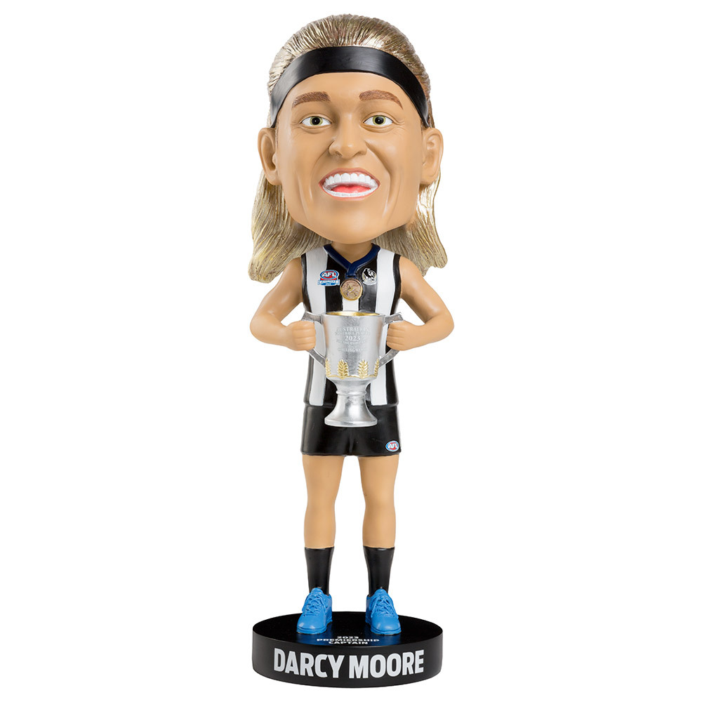 Darcy Moore Collingwood Magpies Large AFL Bobblehead 2023 Premiers