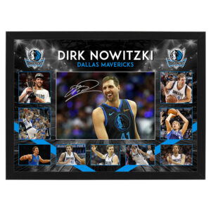 Basketball - DIRK NOWITZKI Dallas Mavericks Framed Large Photo Collage