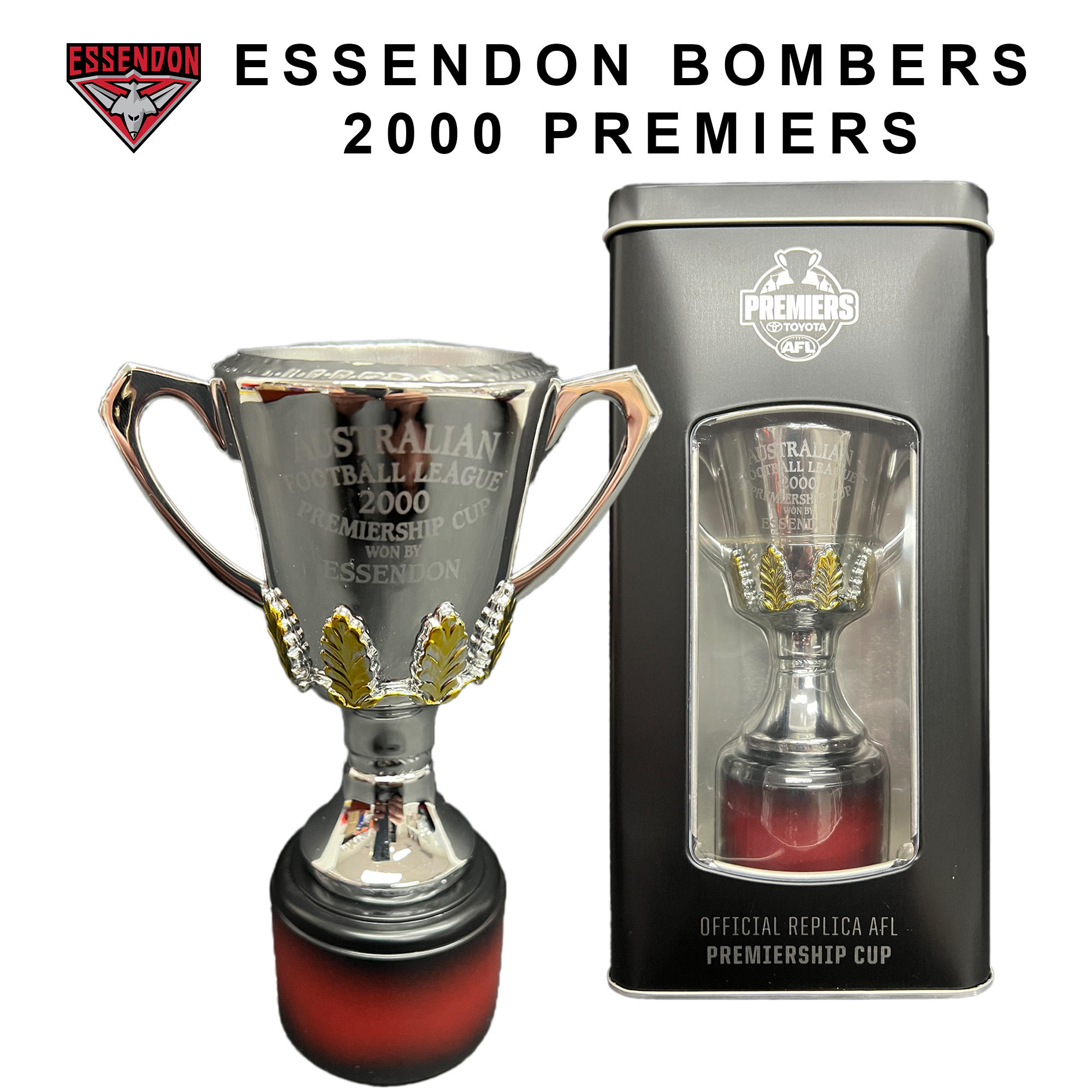 Essendon Bombers – 2000 PREMIERS REPLICA COLLECTABLE PREMIERSHIP...