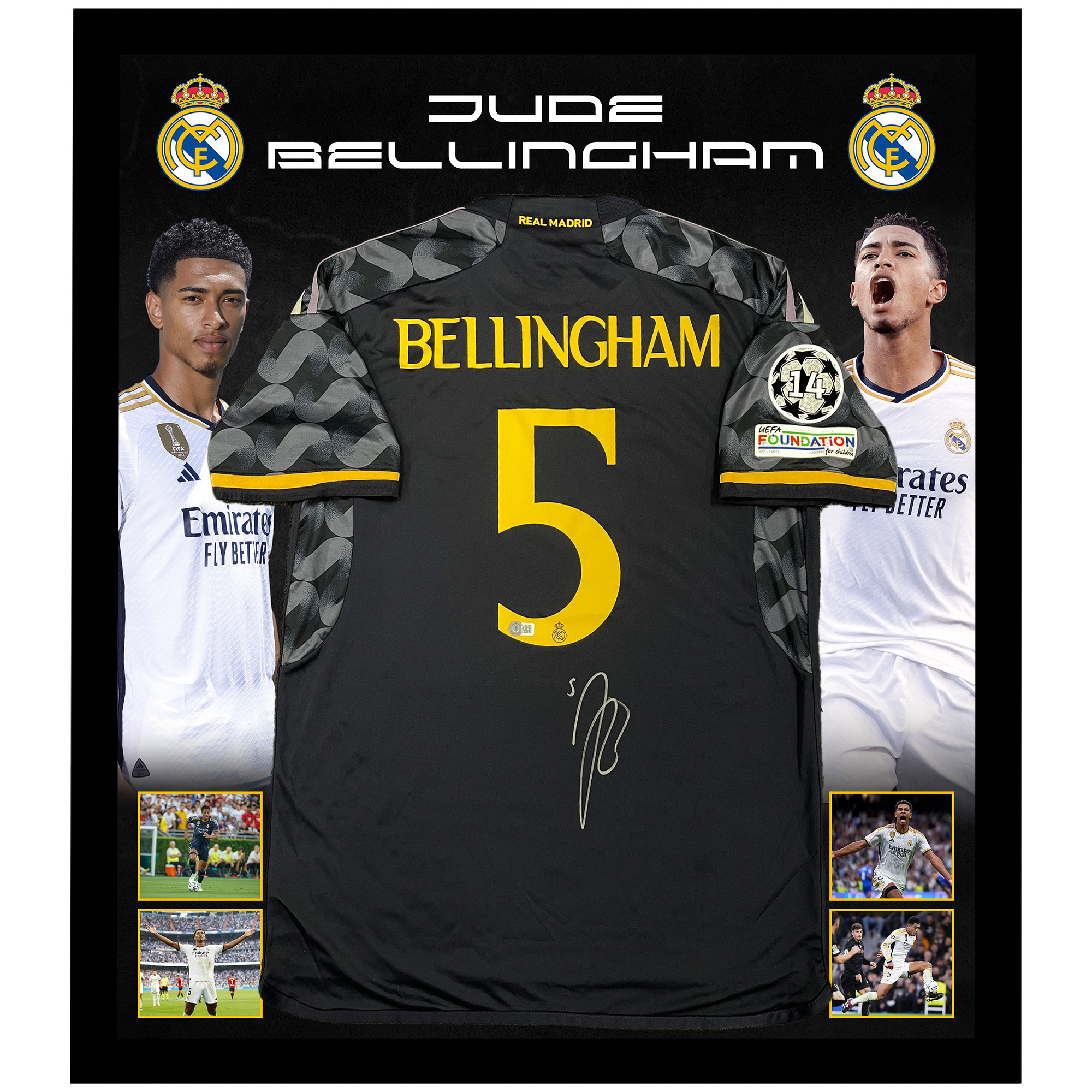 Soccer – Jude Bellingham Signed & Framed Real Madrid CF Jersey ...
