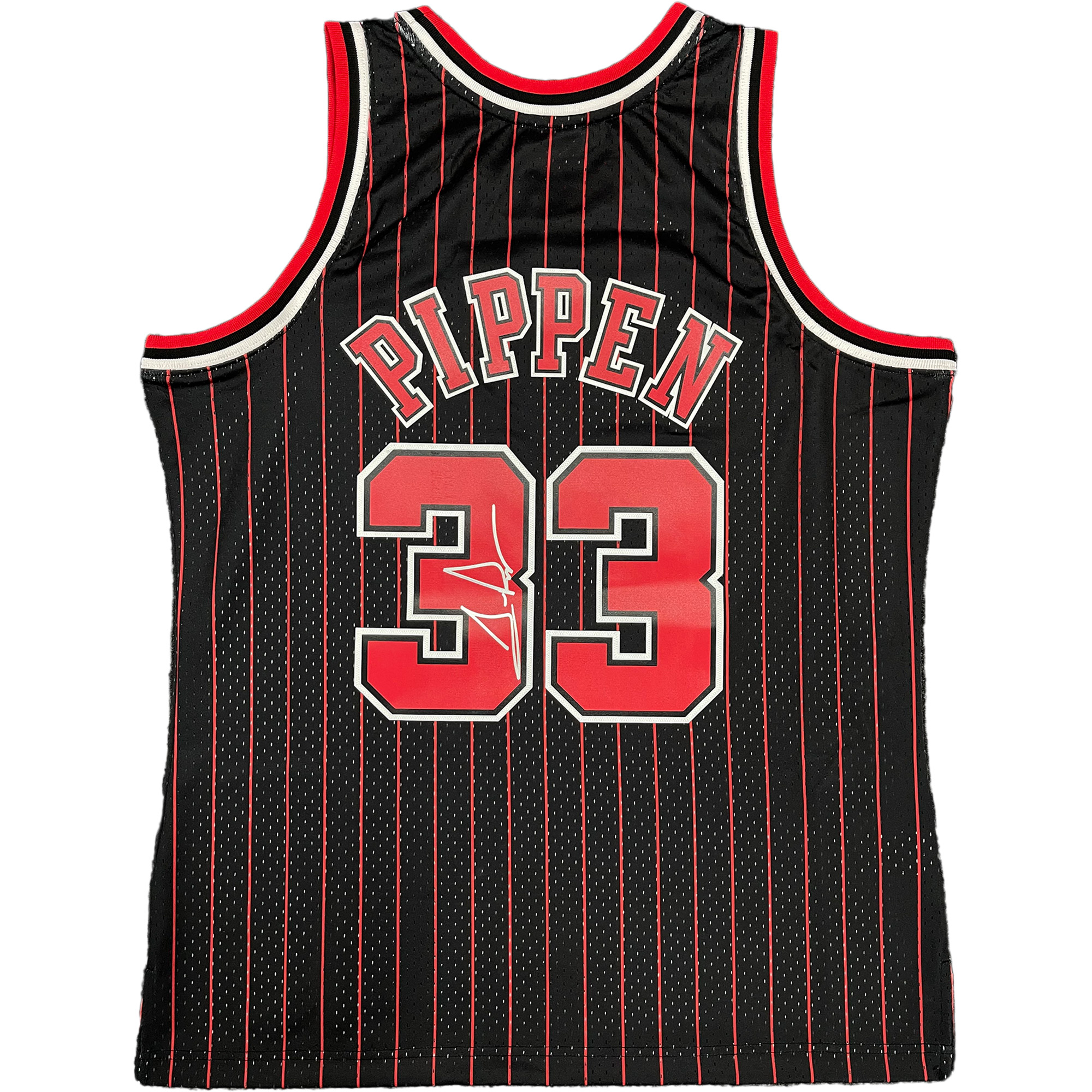 Scottie Pippen Signed Chicago Bulls 95-96 HWC Swingman Jersey