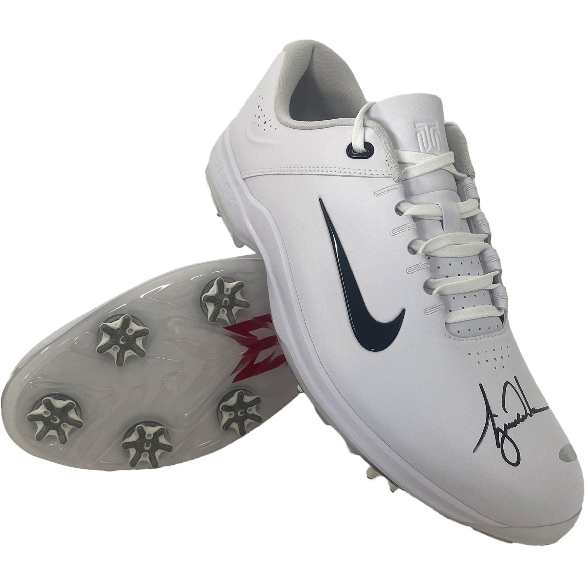 Golf – Tiger Woods Signed Pair of Nike Golf Shoes (Upper Deck CO...