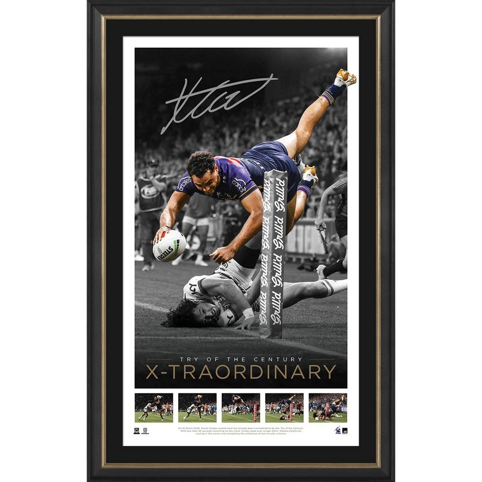 Melbourne Storm – XAVIER COATES SIGNED & FRAMED ICON SERIES