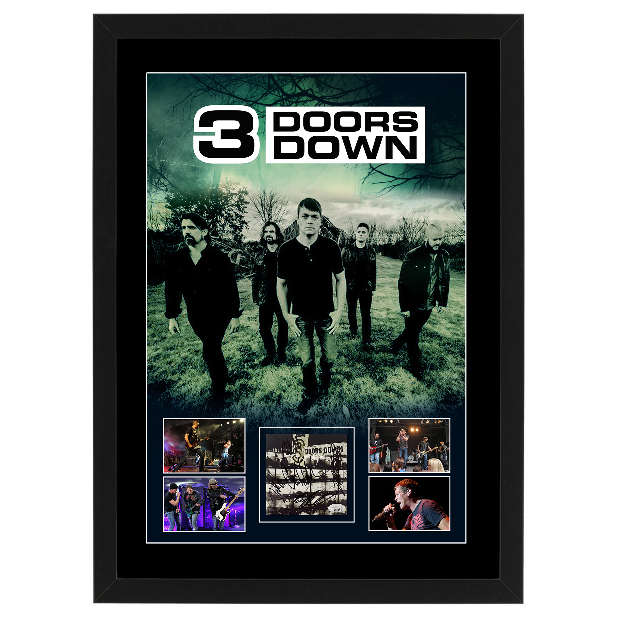 3 Doors Down – Band Signed & Framed The Better Life CD Cove...