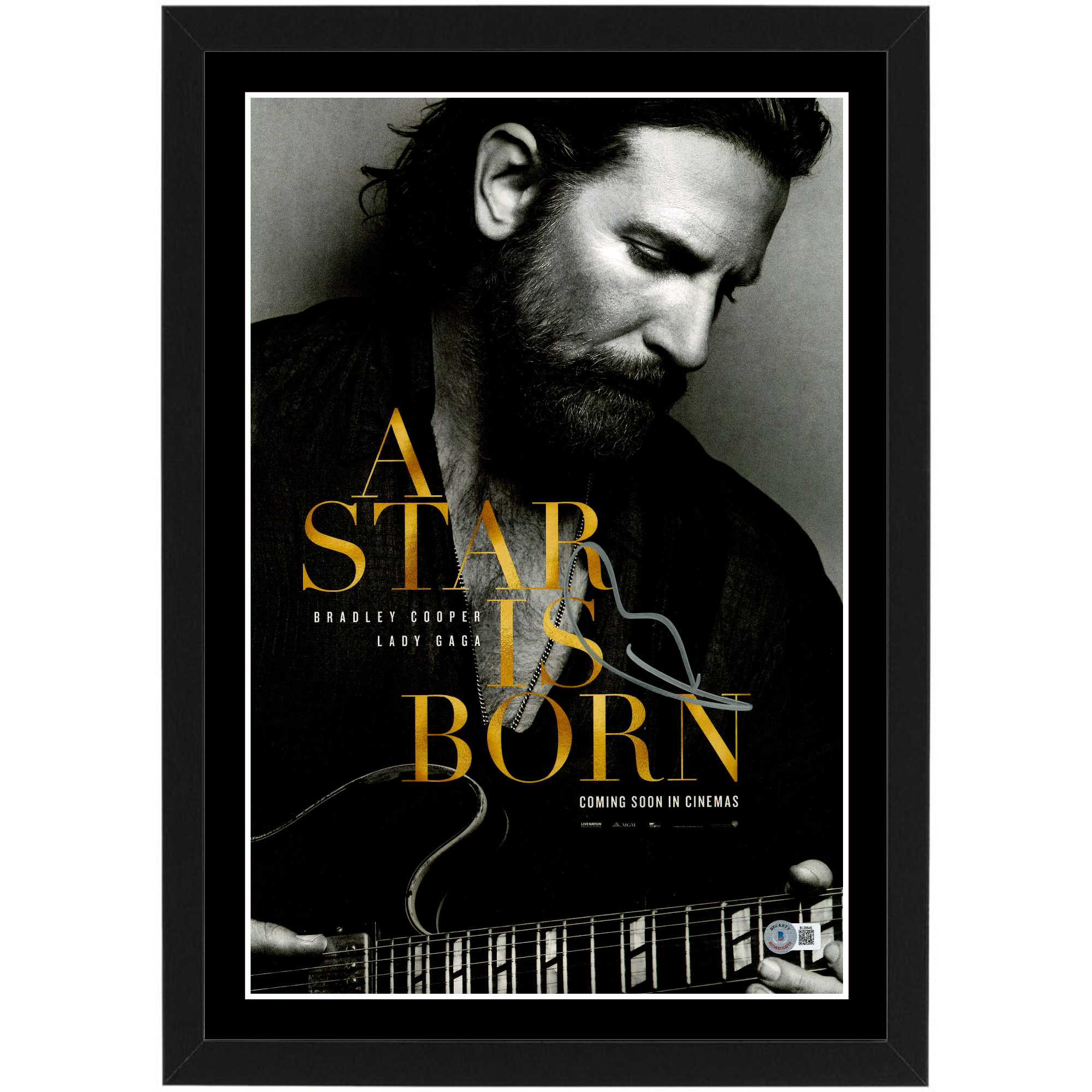 BRADLEY COOPER – “A Star Is Born” Signed & Fram...