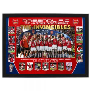 Soccer - ARSENAL 2003-04 Premier League Champions "The Invincibles" Framed Sportsprint
