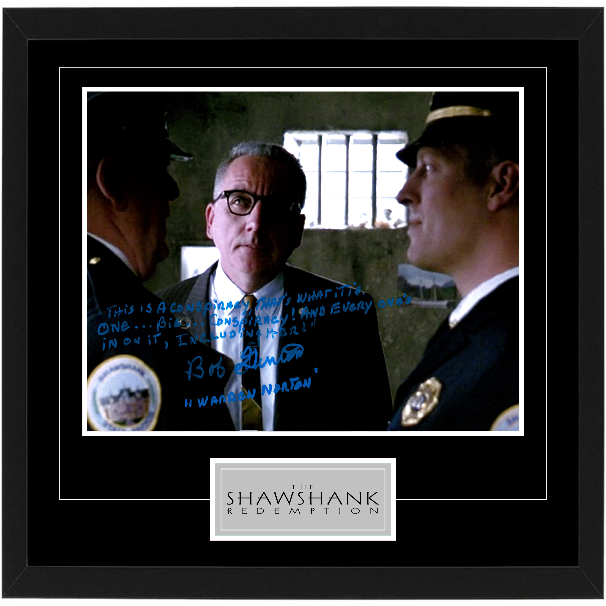 BOB GUNTON Signed & Framed Shawshank Redemption 11×14 Photo ...