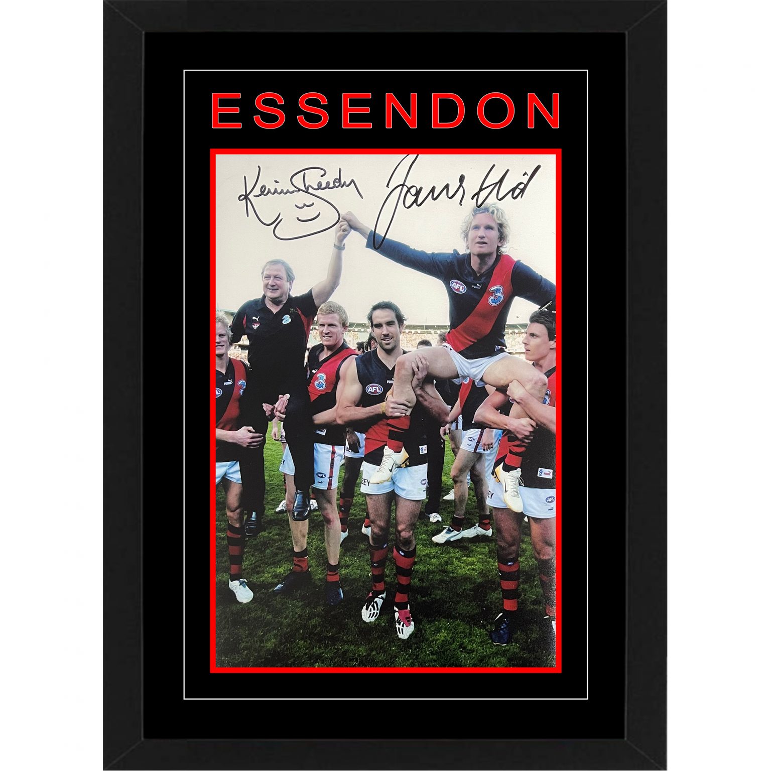 Essendon Bombers - Kevin Sheedy & James Hird Signed & Framed 12x18 ...