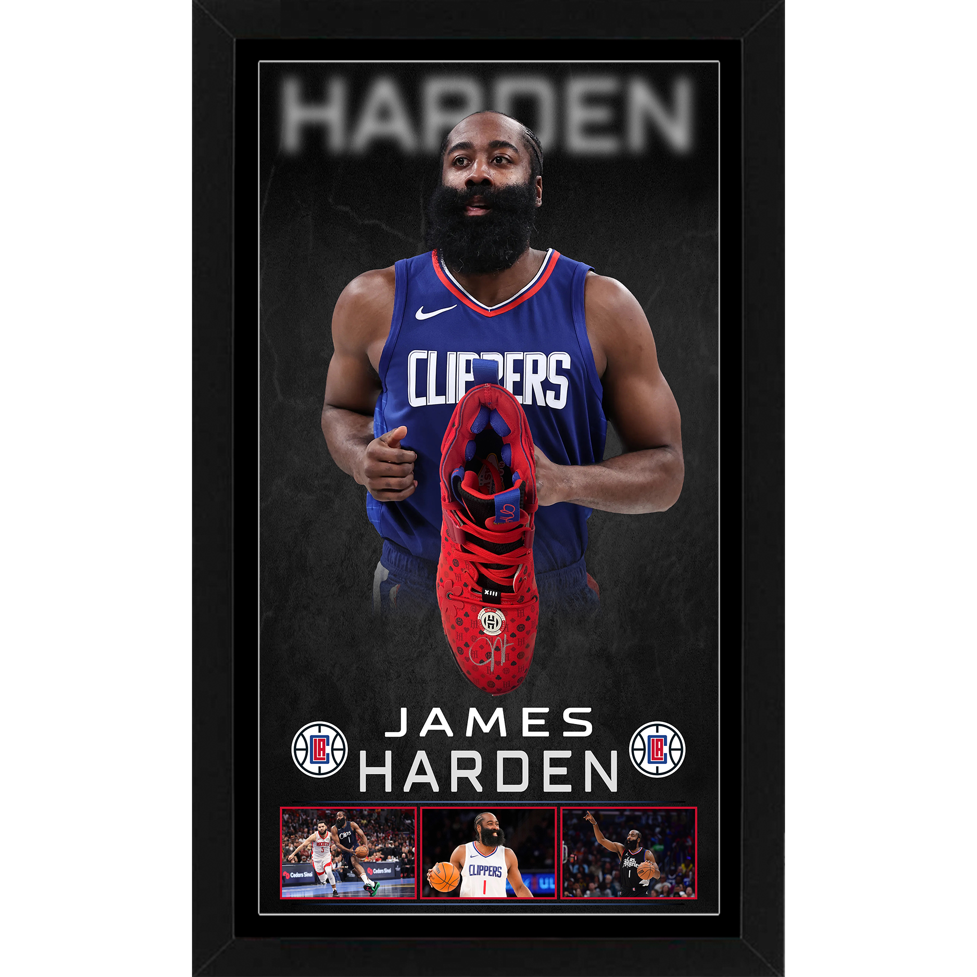 James Harden – Los Angeles Clippers Signed & Framed Adidas ...