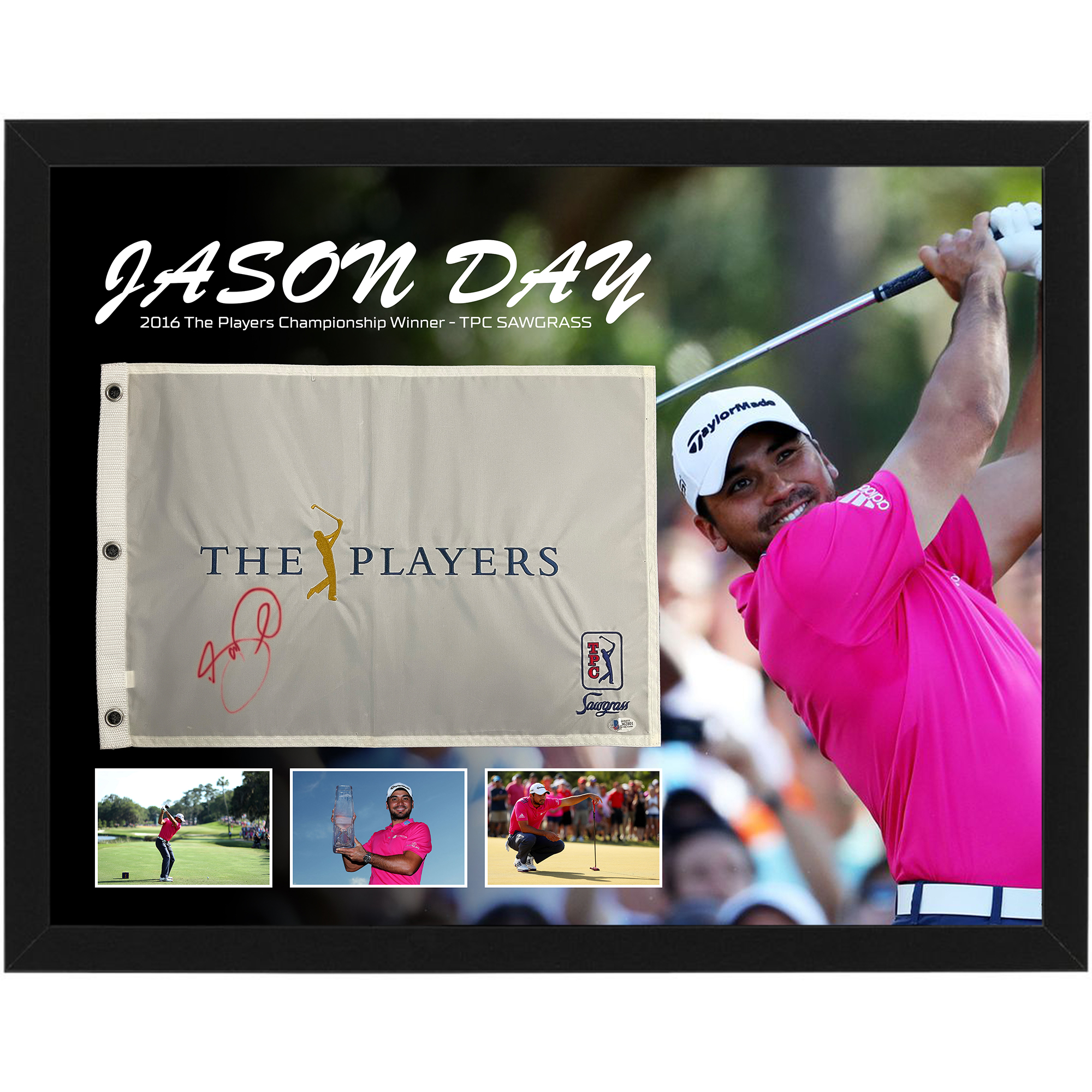 Golf – Jason Day Signed & Framed The Players Championship T...