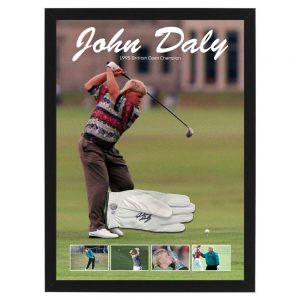 Golf - John Daly Signed & Framed Golf Glove (Beckett Hologram)