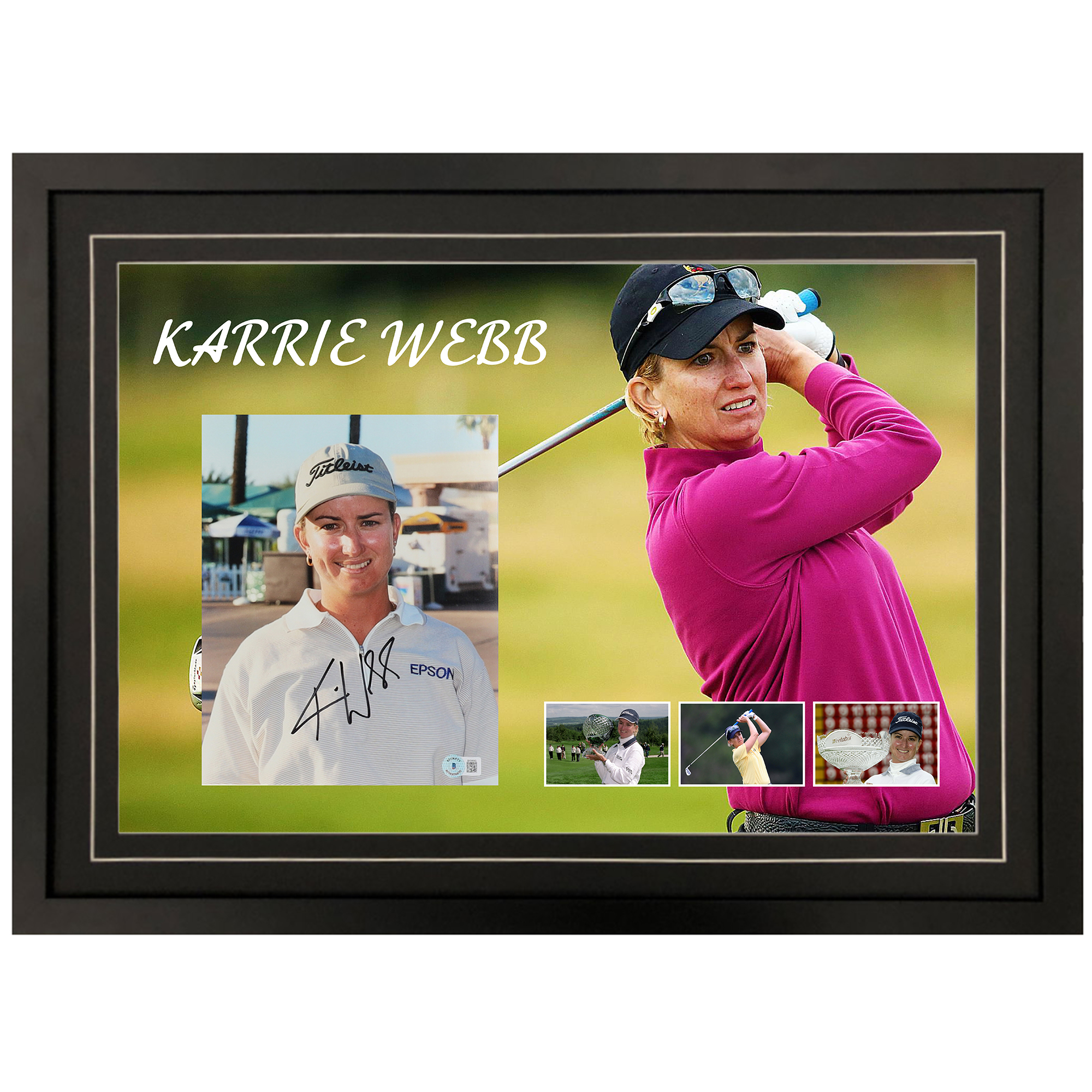 Golf – Karrie Webb Signed & Framed 8×10 Photo Display ...