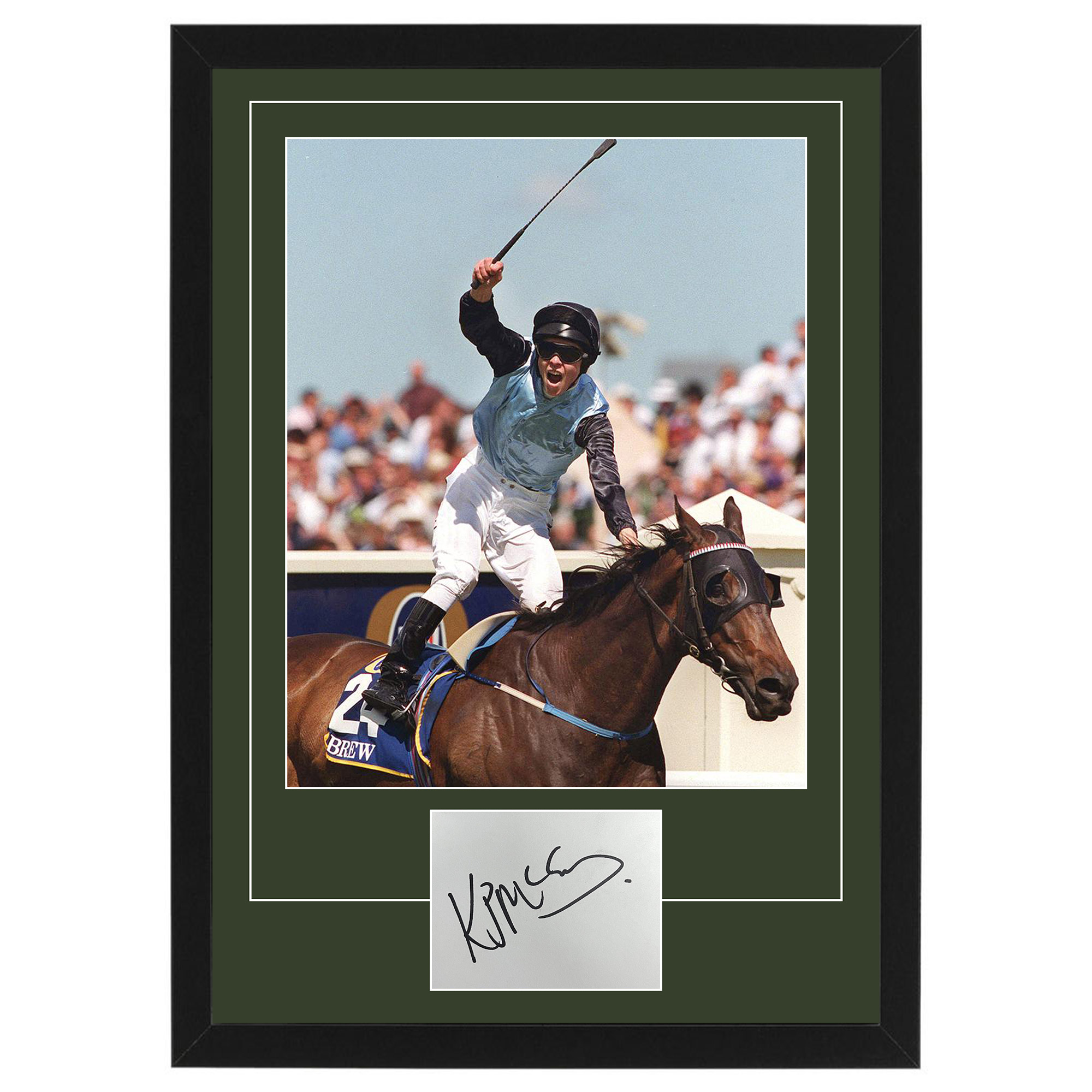 Horse Racing – KERRIN MCEVOY Signed & Framed Photo Collage