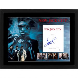 ICE-T Signed & Framed New Jack City Movie Script (PSA Hologram)
