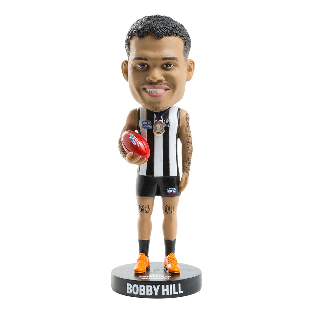 BOBBY HILL Collingwood Magpies 2023 Norm Smith AFL Bobblehead