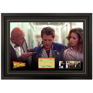 James Tolkan - "Back To The Future - Mr. Strickland" Signed & Framed Tardy Slip Display (PSA & JSA COA)