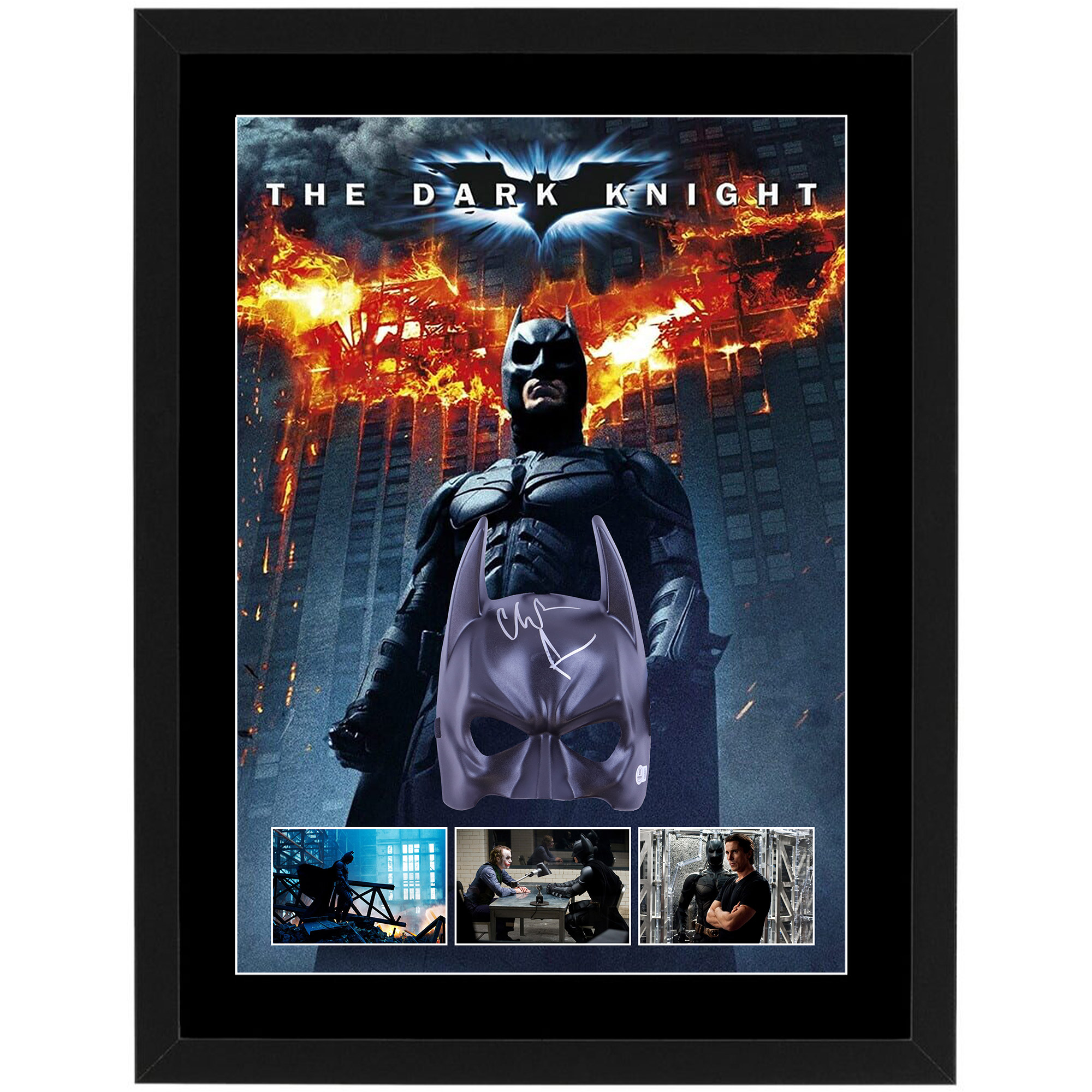 CHRISTIAN BALE – Signed & Framed “The Dark KnightR...
