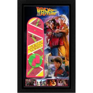 Back to the Future - Cast Signed & Framed Full Size Hoverboard & 8x10 Photo Display