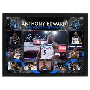 Basketball - ANTHONY EDWARDS Minnesota Timberwolves Framed Large Photo Collage
