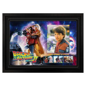 MICHAEL J. FOX Signed & Framed "Back To The Future II" 8x10 Photo Display (Beckett, OP)