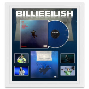 Music - Billie Eilish - HIT ME HARD AND SOFT Framed Vinyl Album With Signed Print (JSA LOA)