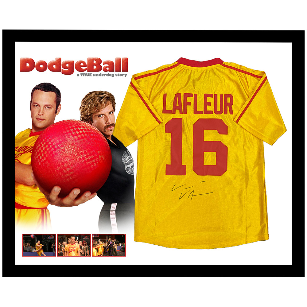 Vince Vaughn Signed & Framed Peter LaFleur Average Joes Dodgeball...