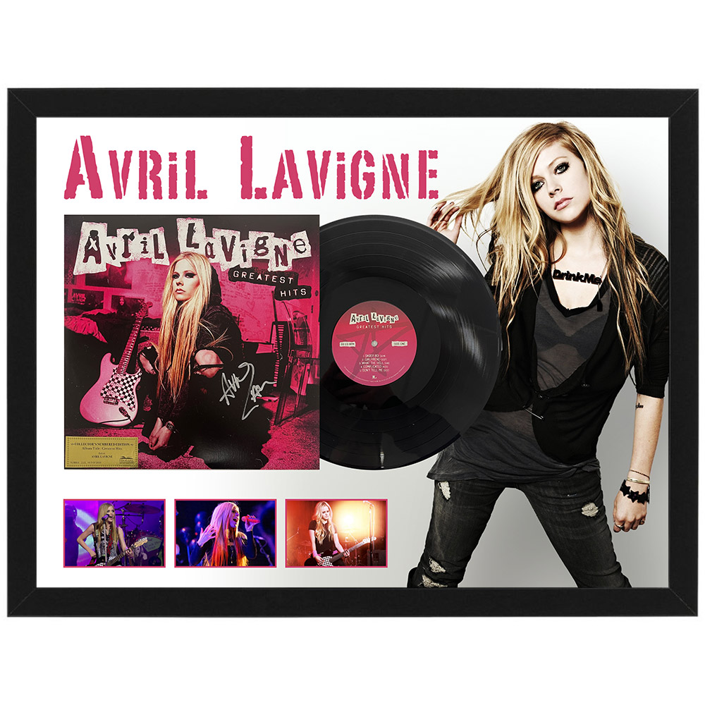 Avril Lavigne Signed & Framed Greatest Hits Vinyl (JSA COA)