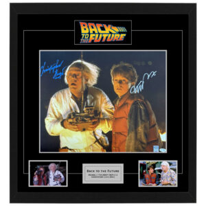 Michael J Fox & Christopher Lloyd - "Back to the Future" Signed & Framed 16x20 Photograph (ACOA, Official Pix)