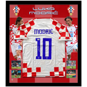 Soccer – Luka Modric Signed & Framed Croatia Jersey (Beckett)