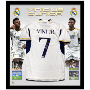 Soccer – Vinicius Junior Signed & Framed Real Madrid Jersey (Beckett)