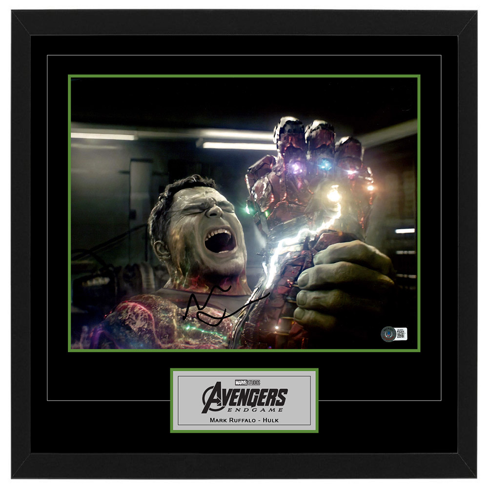 MARK RUFFALO Signed & Framed AVENGERS: ENDGAME HULK 11×14 Ph...