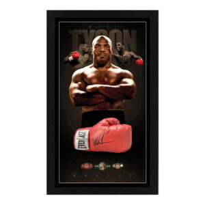 Mike Tyson Signed Everlast Red Boxing Glove (JSA + Fiterman)