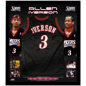 Basketball - Allen Iverson Signed & Framed Philadelphia 76ers Jersey (Beckett)