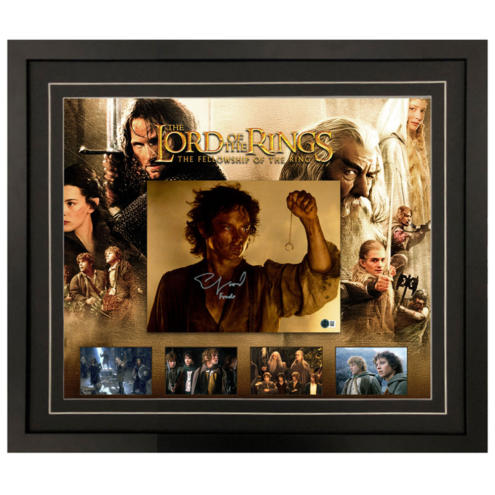 Elijah Wood Signed & Framed Lord of the Rings 11×14 Photogra...