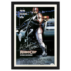 Peter Weller "ROBOCOP" Signed & Framed 11x17 Movie Poster (JSA COA) A