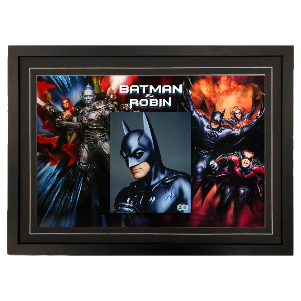 George Clooney Signed & Framed “Batman & Robin” ...