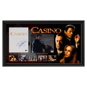 Joe Pesci & Sharon Stone Signed & Framed "Casino" Photograph Display (Beckett & ACOA)