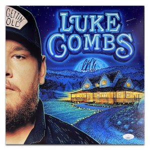 LUKE COMBS Signed "Gettin Old" Vinyl Album Cover (JSA COA)