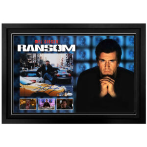 Mel Gibson - "Ransom" Signed & Framed 8x10" Photograph Display (ACOA)