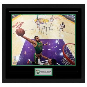 Basketball – JAYSON TATUM Signed & Framed Celtics 16x20 Photo Display (Fanatics Hologram)